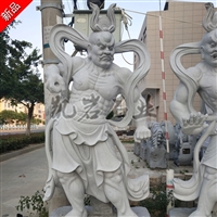 出售寺庙石雕哼哈二将 门神石雕像 各种石雕佛像定制 凯岩石业