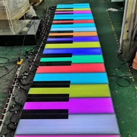 LED地板钢琴 人体感应互动 脚踩感应变色 户外防水 景区公园引流
