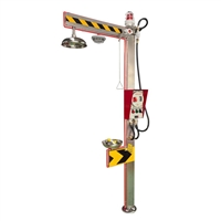 越翔安防电伴热复合式洗眼器 304不锈钢防爆电伴热洗眼器