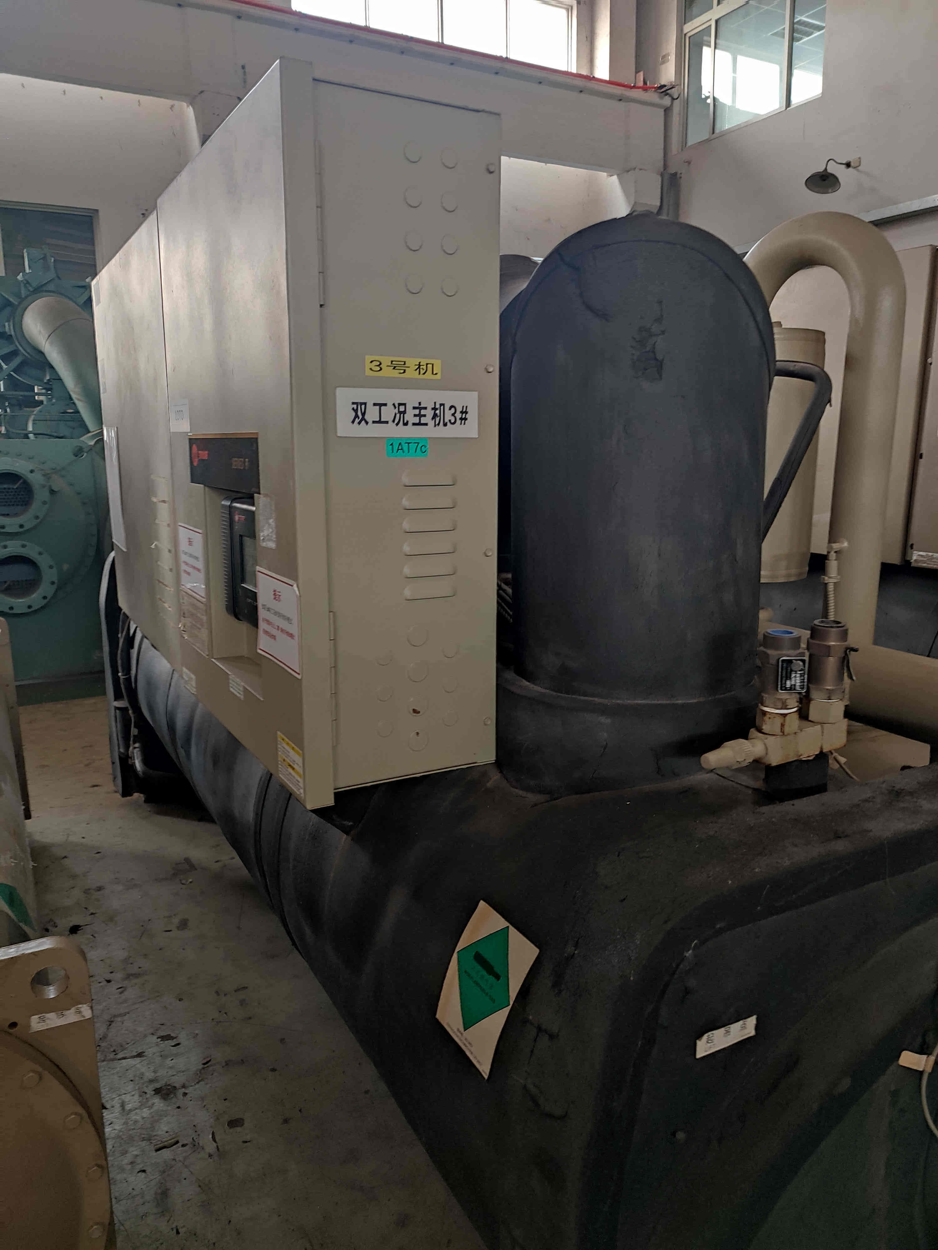 二手特灵中央空调391冷吨特灵水冷螺杆式冷水机组