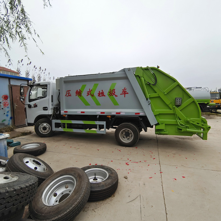 国六东风垃圾车 自装自卸垃圾清运车 5方挂桶垃圾车