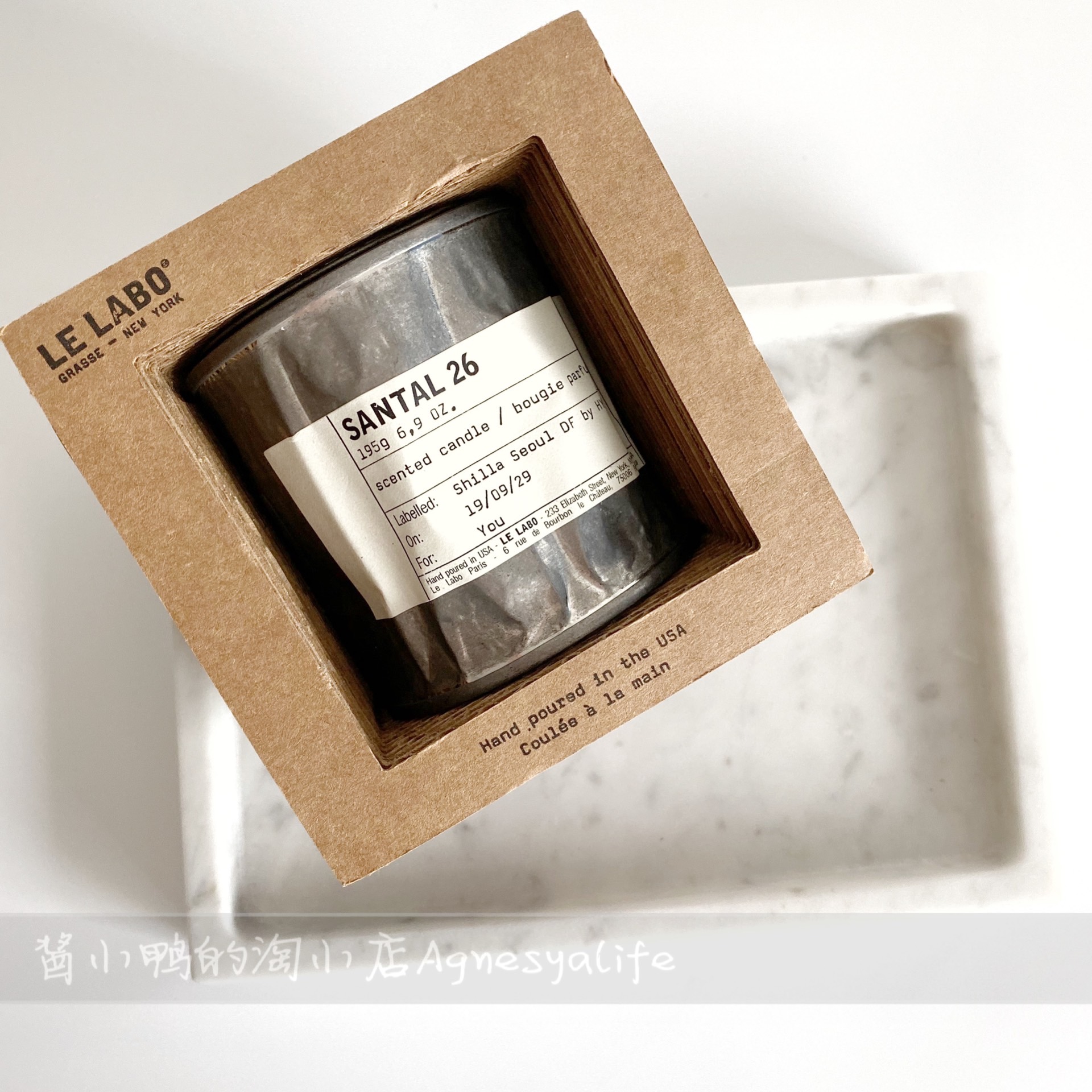 英国购lelabosantal26verveine32檀香香薰蜡烛195g245g