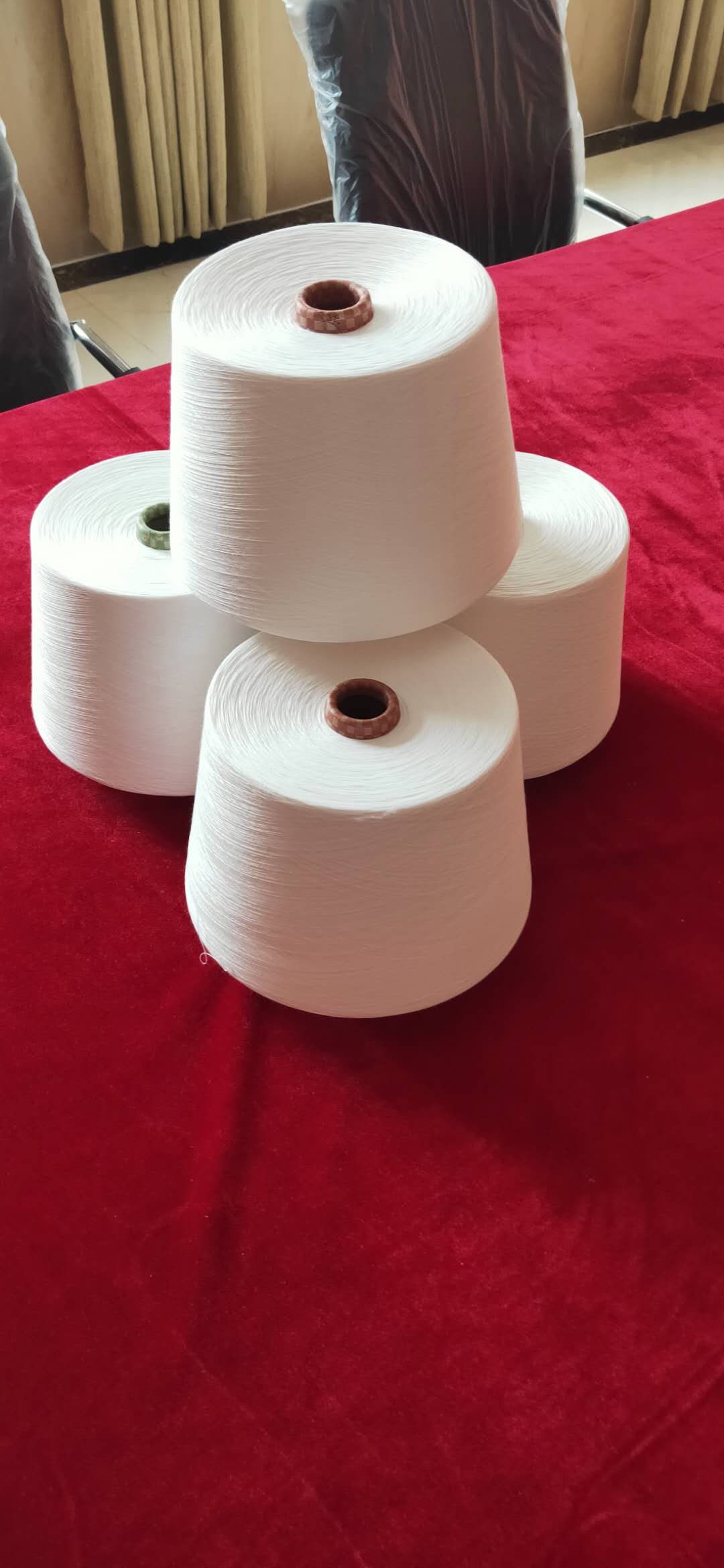 大化涤纶纱厂家涡流纺25支