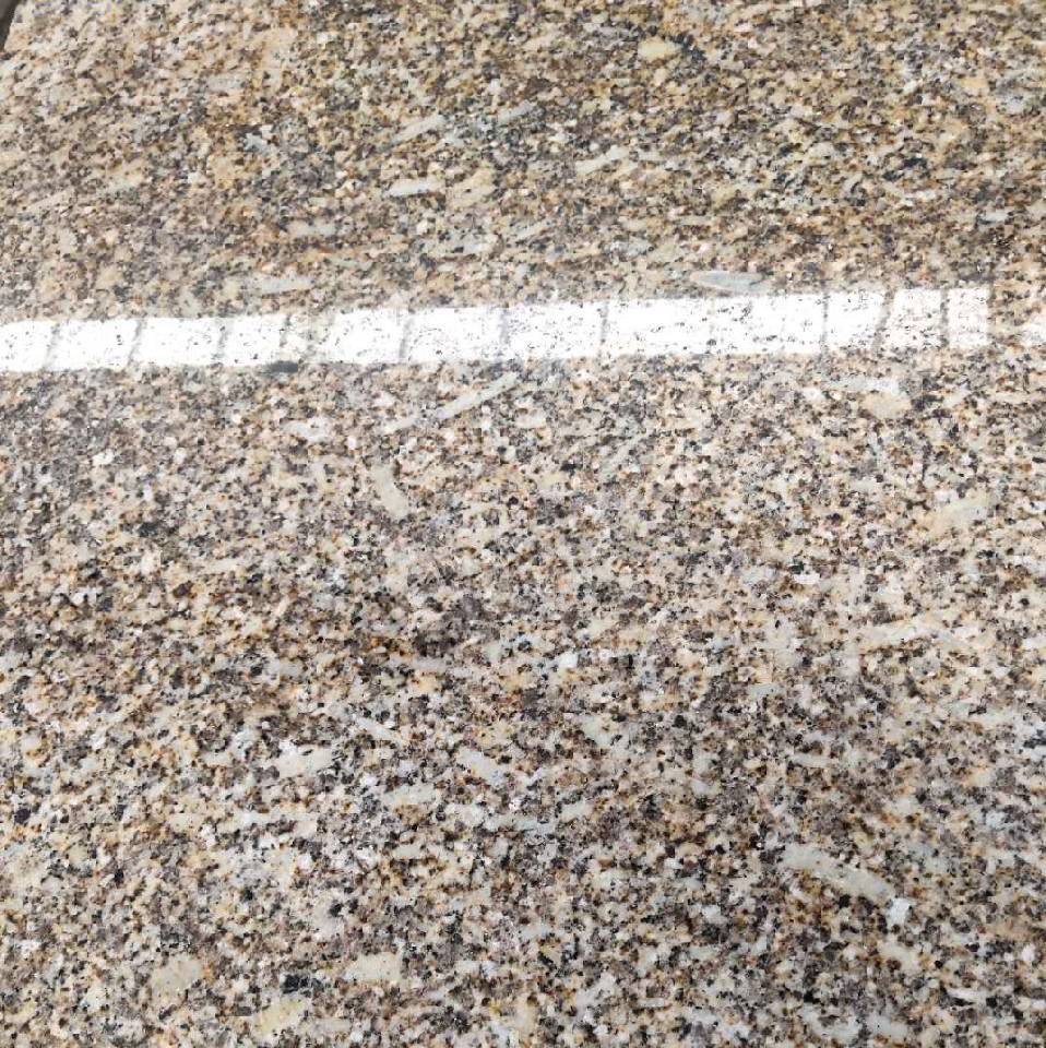 湖北黄锈石黄锈石花岗石光面拉丝花瓶柱石材