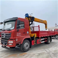 随车吊  大运F6上装10吨吊机 货箱5米 玉柴200马力