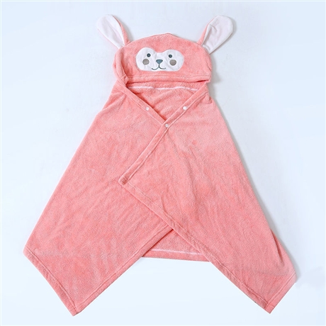 婴儿浴袍儿童浴巾斗篷带帽披风珊瑚绒卡通洗澡婴儿浴袍