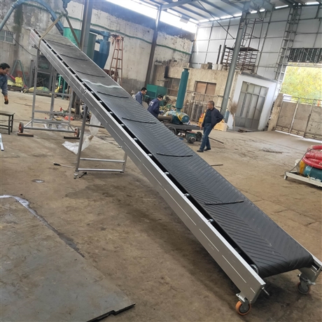 电动升降爬坡输送机wq888箱子装仓皮带输送机