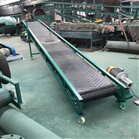 人字纹防滑输送机wq888袋装滑石粉皮带输送机