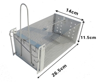 养殖场钢丝网捕鼠笼 河北踏板式捕鼠笼 结实耐用