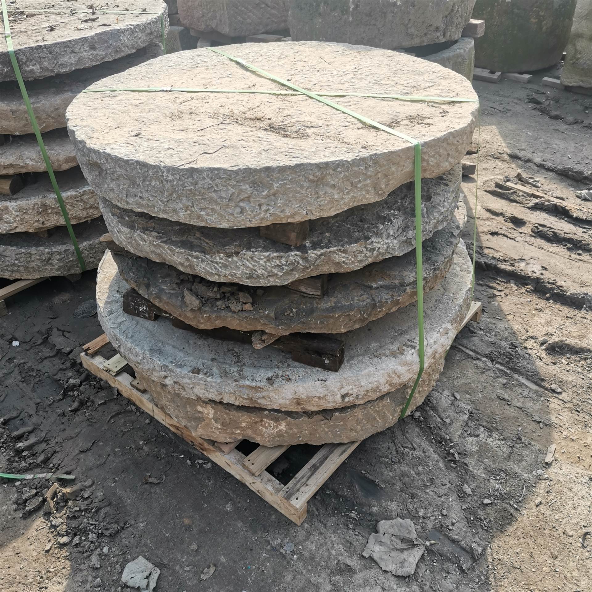 农村二手旧碾盘铺地老磨盘河南地区电话报价