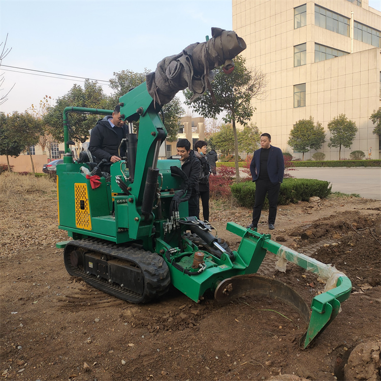 多功能小型挖树机 履带式带土球取根挖树机 柴油液压圆弧刀挖树机