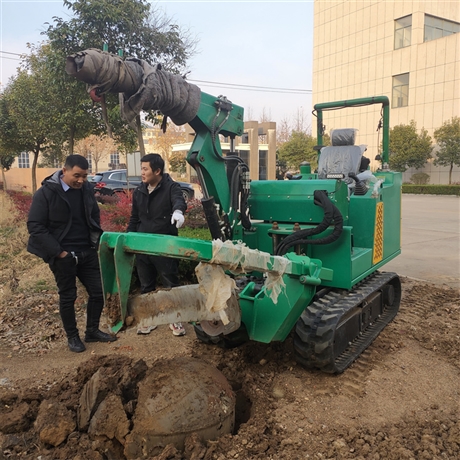 蚂蚁圆弧式挖树机出售带土球除根挖坑机履带苗圃树木移栽机