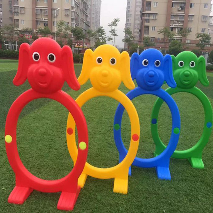 启鸿幼儿园玩具 多人协力七彩滚筒车感统玩具