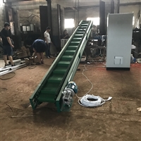 水平爬坡输送机设备wq888可升降爬坡输送机