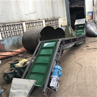 按图定制矿石输送机wq888爬坡大倾角防滑输送机