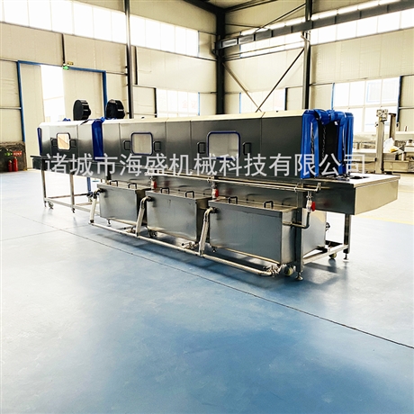 塑料箱洗筐機 自動塑料筐子清洗設(shè)備 豆芽筐清洗風干線