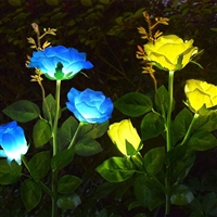 发光地插玫瑰花 幻彩灯光节 造型花海地插灯 户外亮化 灯具源头厂家