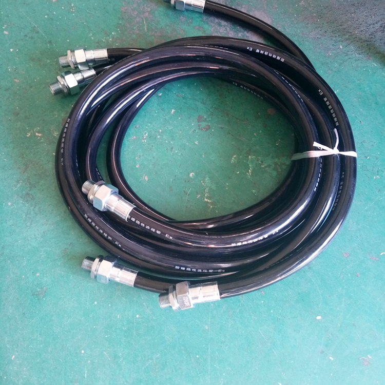 黑色橡胶防爆挠性连接管bng20