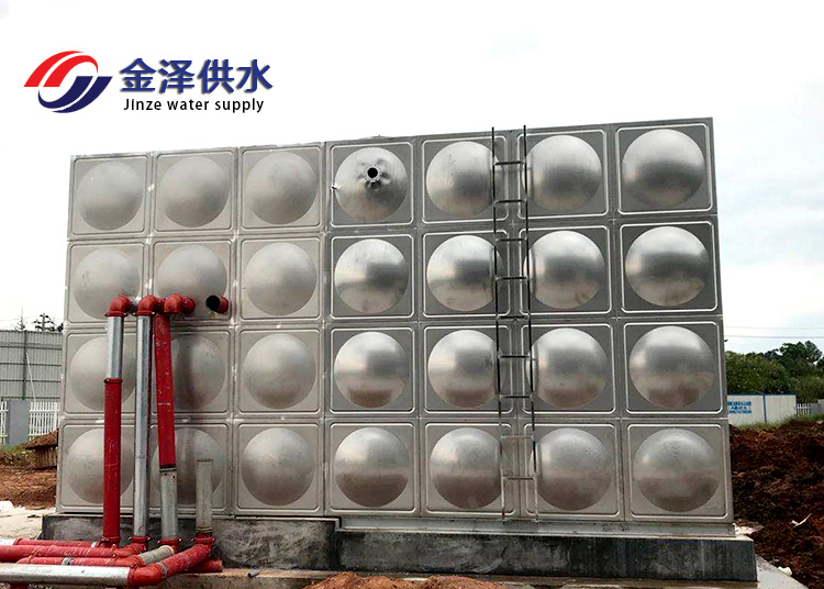 地上一体式消防泵站 现场指导消防水箱安装