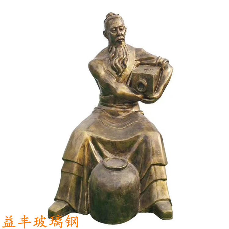玻璃钢品酒人物雕塑酒文化