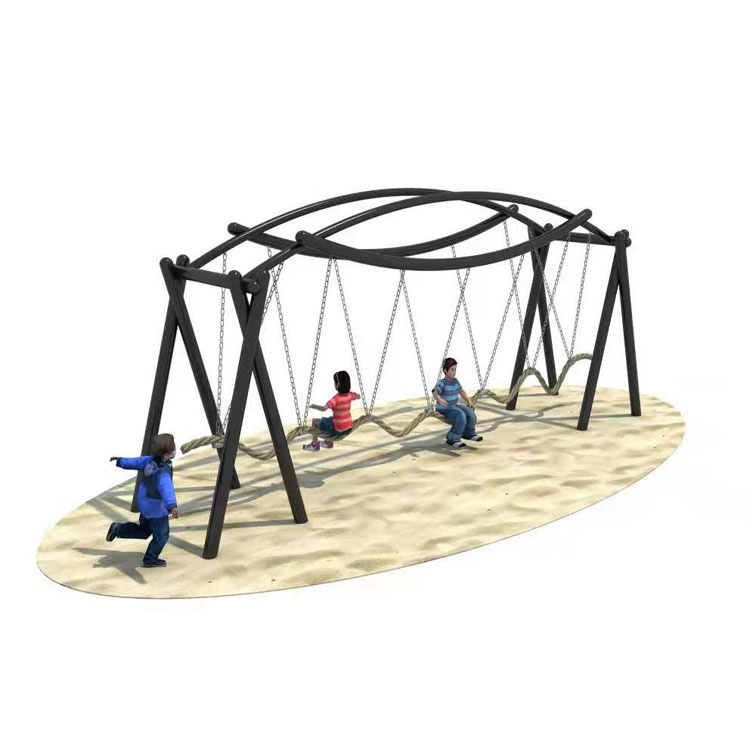 户外园林景观成人儿童秋千博美无动力游乐设备定制