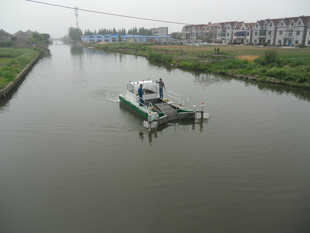河道水面垃圾清理船 河道漂浮垃圾收集器