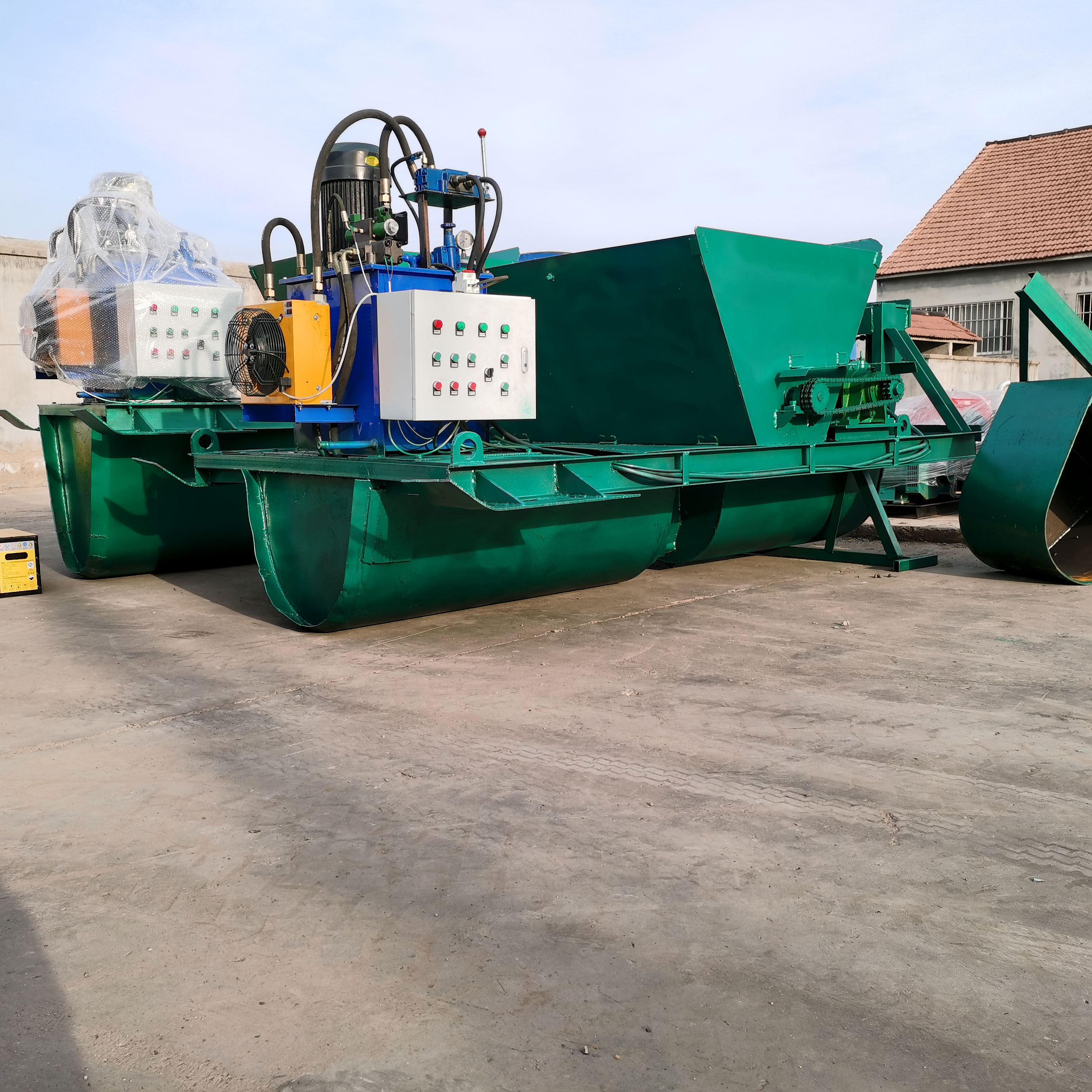 多功能v型沟渠滑模机自动u型灌溉渠成型机