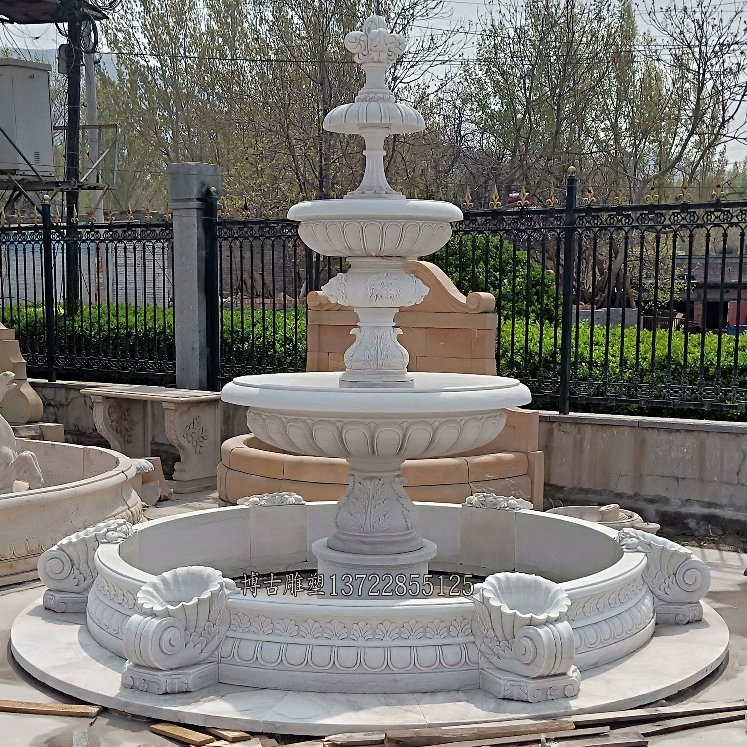 欧式别墅庭院石材摆件