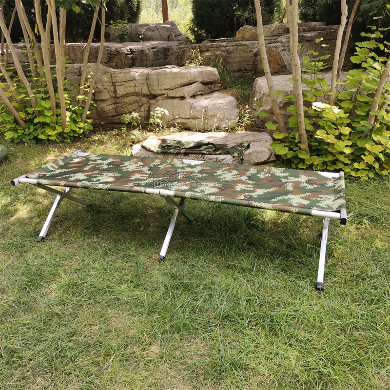户外行军床便携铝合金支架床单人午休陪护床山东缔鑫厂家