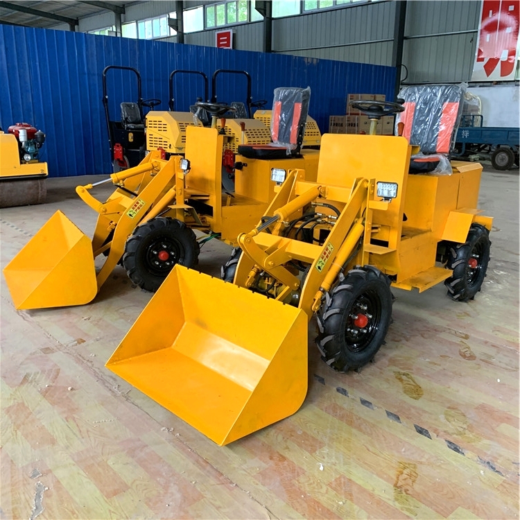 填挖路基工程推运土壤货物搬运微型电动小铲车