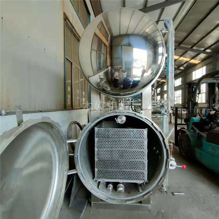 双层水浴式杀菌锅全自动食品杀菌釜饮料杀菌线