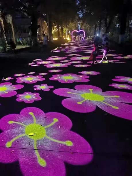 落叶投影灯led动态投影灯景区户外亮化门店照明设备