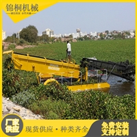 自动卸料水浮莲清理设备 剪水草船水葫芦收割机