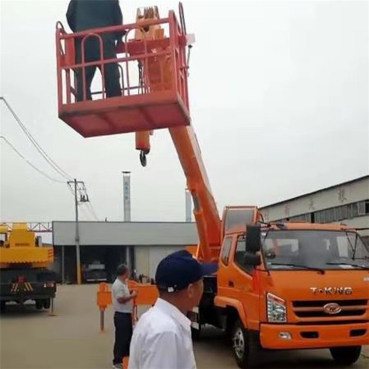 旋轉液壓吊車吊籃 高空作業吊籃 機械吊籃廠家