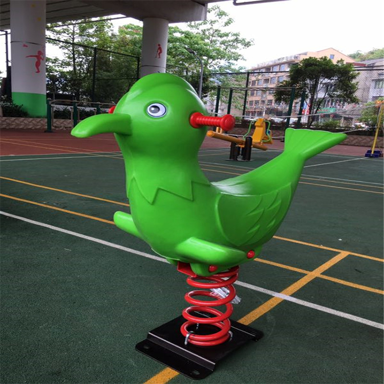 幼儿园儿童摇马户外加厚卡通弹簧摇摇乐塑料pe板公园游乐设备