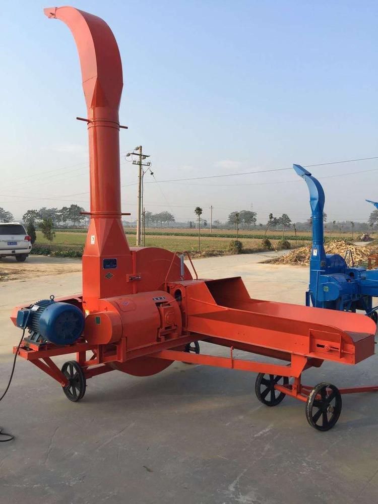 圆盘式秸秆粉碎机150大型除尘粉草机康牧牌铡草粉碎机