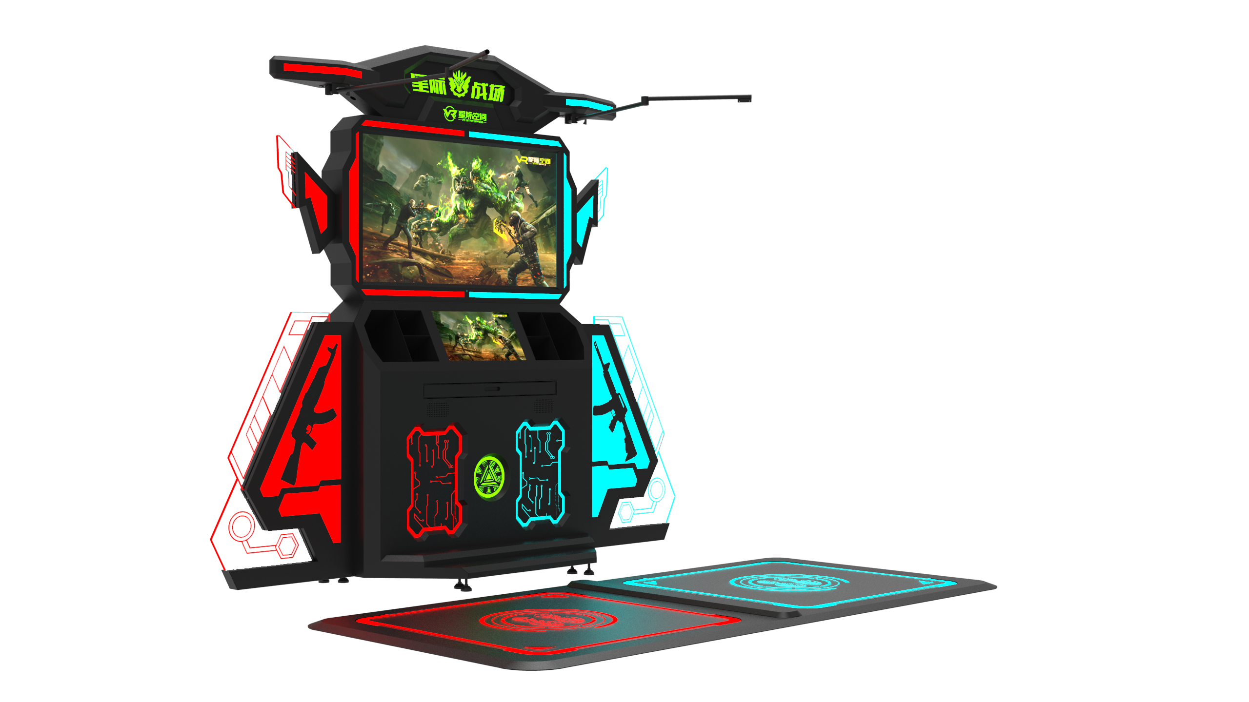 射击体验馆9dvr双人对战体感游戏机