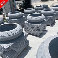 长期供应 石雕柱础 柱座 柱脚石 寺庙祠堂摆件 凯岩石刻