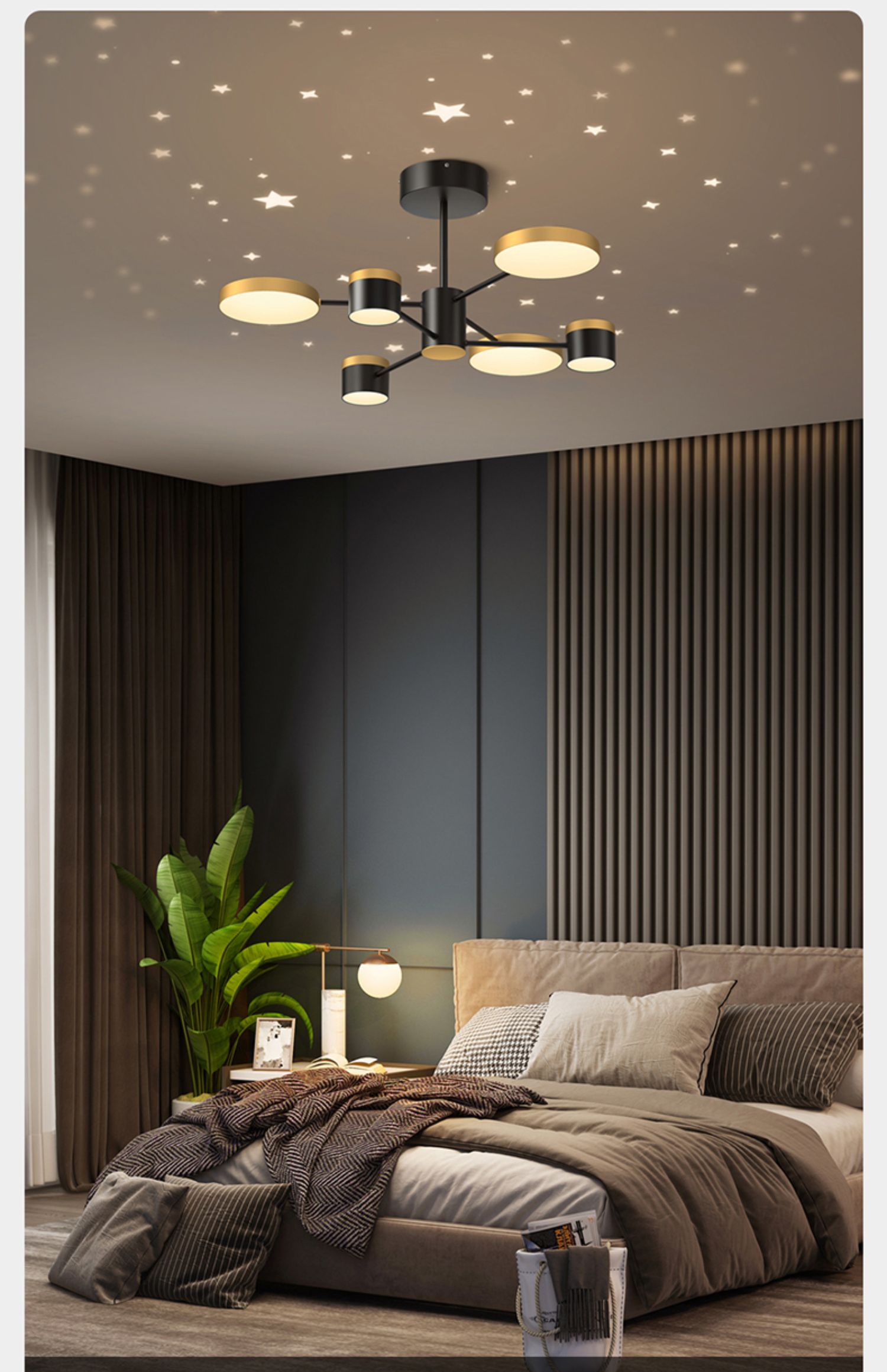 欧普照明2021年新款轻奢客厅卧室餐厅吊灯浪漫满天星北欧吊灯dd