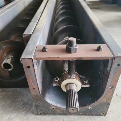 u型槽螺旋输送机159管不锈钢蛟龙提升机立式蛟龙上料机