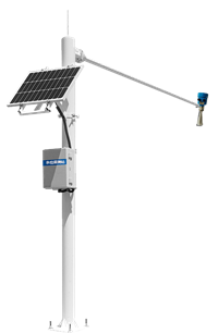 明渠水位实时监测系统 太阳能供电水位计