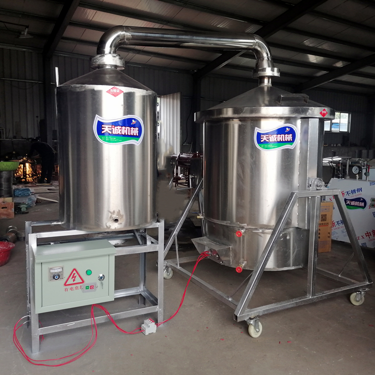 省人工粮食蒸酒机白酒酿酒设备粮食发酵蒸酒机结实耐用