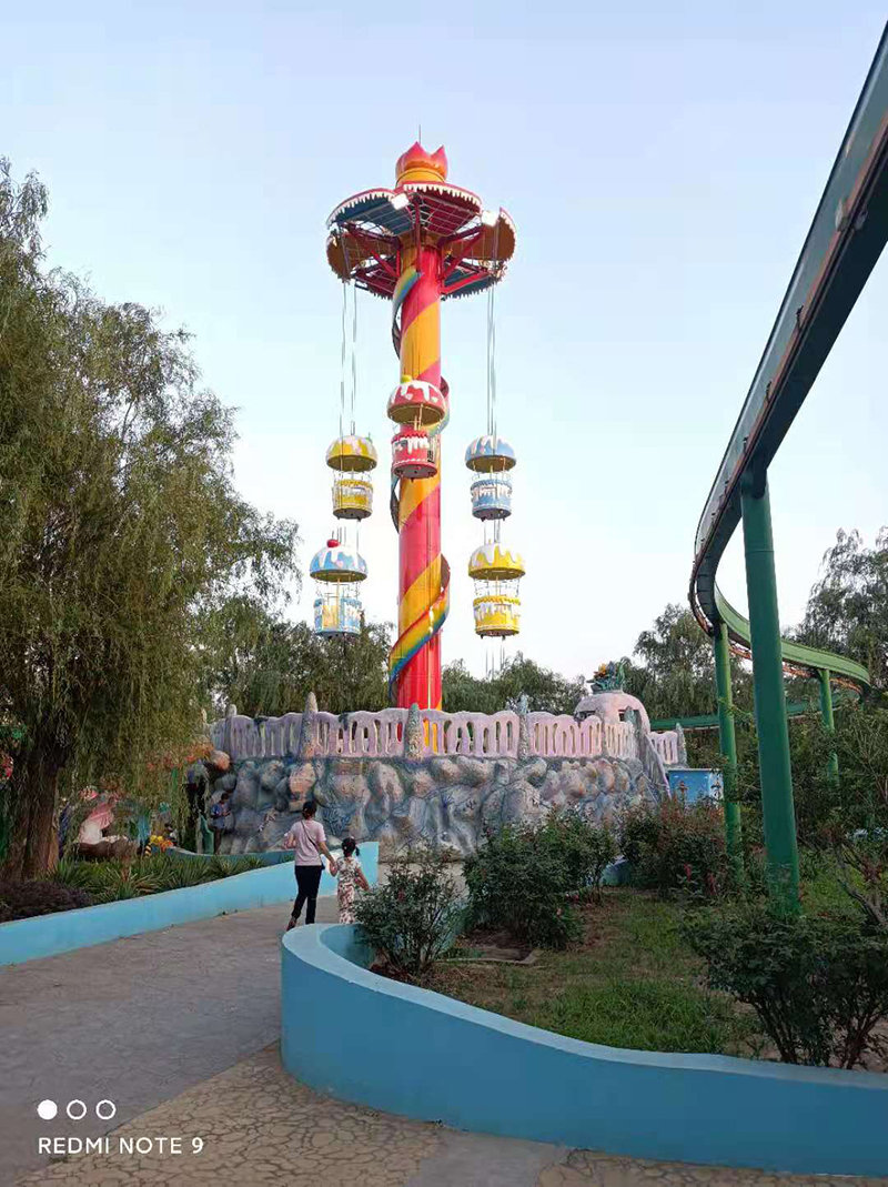 天鸿游乐公园景区游乐场设备跳伞塔迷你升降观光塔