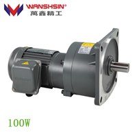 万鑫WSS-0.1KW-4铝合金外壳电动机 GV28-100W-500S高速比齿轮减速马达