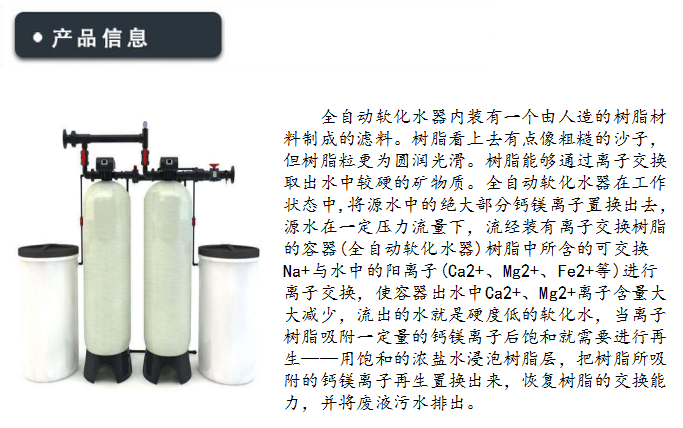 全自動軟水器瀘州軟化水設備鈉離子交換器ydzq200