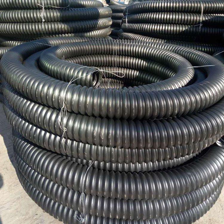 pe塑料穿线波纹管50pe碳素波纹管润星供应商