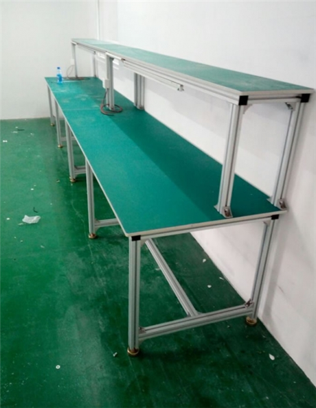 车间四工位工作台流水线工作台带灯架工作台