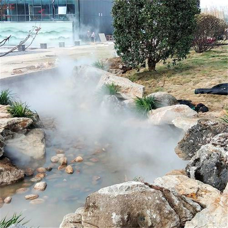 人工湖面造景景观造雾设备人水系雾化造景系统雾森系统安装