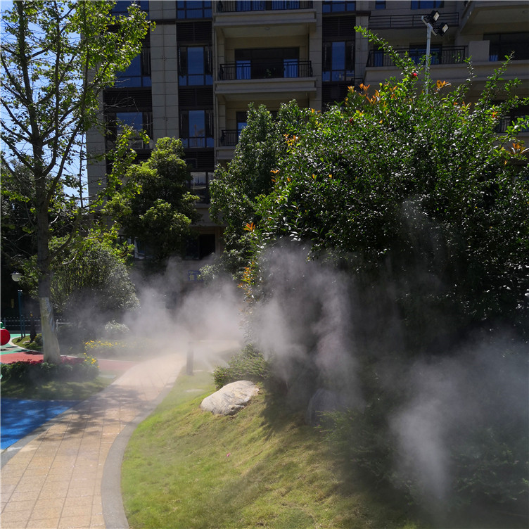 园林植物造景雾化景观系统广东实例商家快速安装