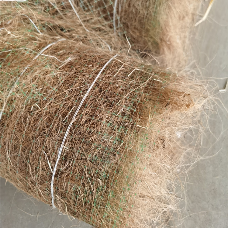 绿化稻草植生毯 边坡防护固土植物纤维毯